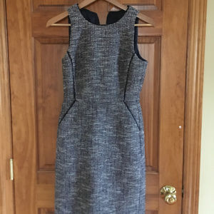 J.crew tipped stweed sheath dress size 0
